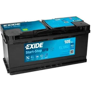 EXIDE 020 EFB CAR BATTERY 105AH EL1050