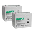 PAIR OF LSLC85-12 LUCAS SEALED BATTERIES 12V 85AH