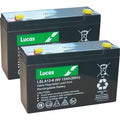 PAIR OF LSLA12-6 LUCAS SLA BATTERY 6V 12AH