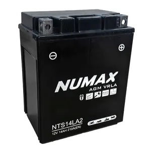 NTS14L-A2 (MB12V14LB) SEALED NUMAX MOTORBIKE BATTERY YB14L-A2