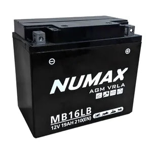 NTS16LB NUMAX AGM VRLA MOTORCYCLE BATTERY 12V 19AH YB16L-B MB16LB