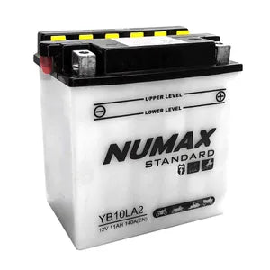YB10L-A2 NUMAX MOTORCYCLE BATTERY 12V 11AH YB10LA2