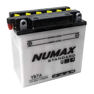 YB7-A NUMAX MOTORCYCLE BATTERY 12V 7AH YB7A